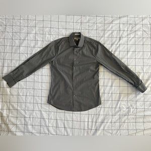 Express striped dress shirt. Medium. Blue and white.